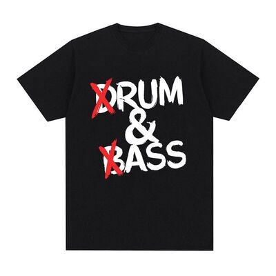 Funny Drum and Bass夏季休闲时尚圆领小众大码短袖T恤情侣男女
