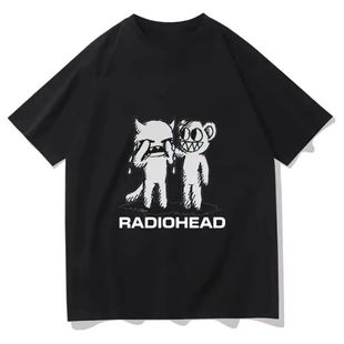 Radiohead T-Shirts 欧美摇滚乐队周边潮流休闲大码短袖T恤男上衣