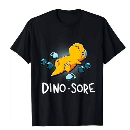 Fun Dinosaur Sore夏季有趣的恐龙潮流大码休闲圆领短袖T恤男女