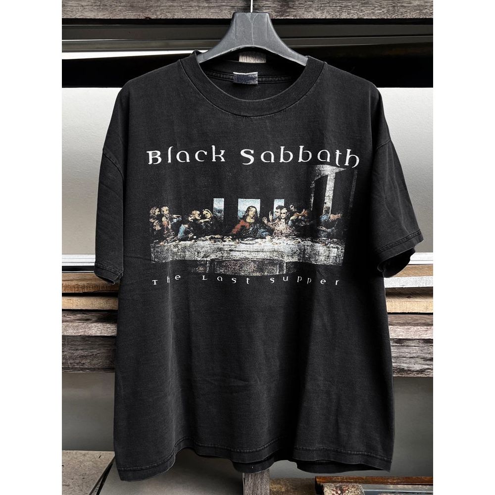 Black Sabbath黑安息日乐队周边最后的晚餐短袖T恤男美式复古半袖