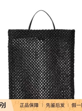 The Row 26春夏黑色女士编织细节手提包正品代购W2075WL6BAS