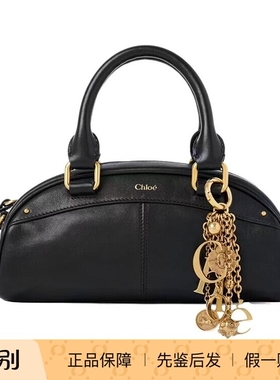 Chloe蔻依 25秋冬黑色女士小牛皮拉链单肩包正品代购CH26SS956Q86