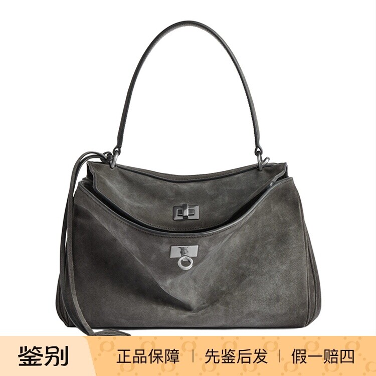 balenciaga巴黎世家26春夏灰色Rodeo顶部手柄单肩包代购7897792AB
