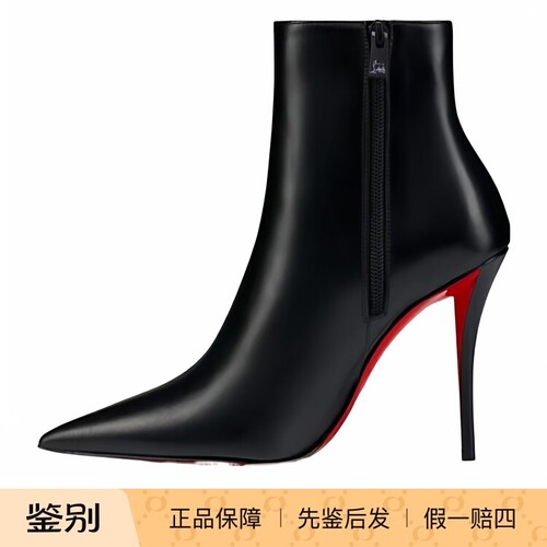 路铂廷黑色女士欧美短靴正品代购