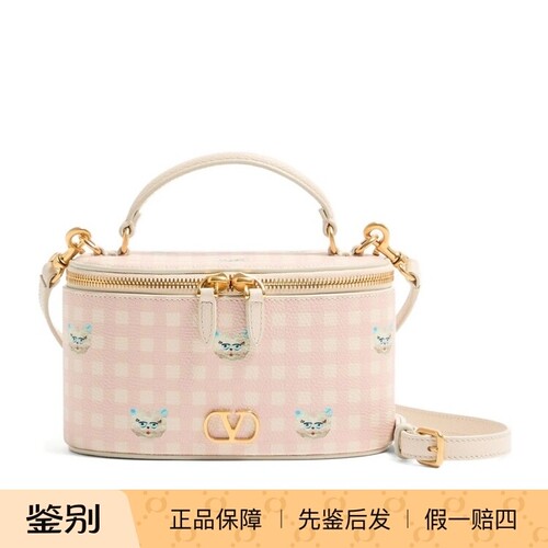 华伦天奴小号粉色女士单肩包