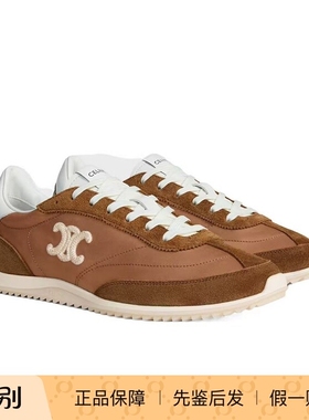 Celine 25秋冬棕色女士微标运动休闲鞋正品代购364365257C.03AA