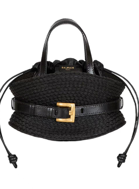 balmain巴尔曼26春夏黑色女士Shuffle Mini 单肩包正品代购GN1DP0