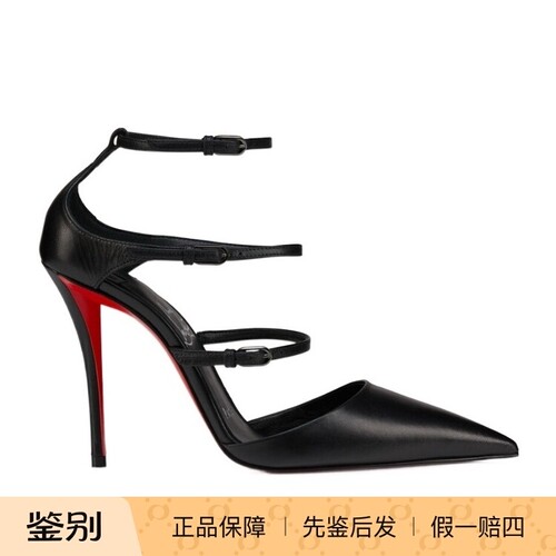 路铂廷女士尖头细跟高跟凉鞋