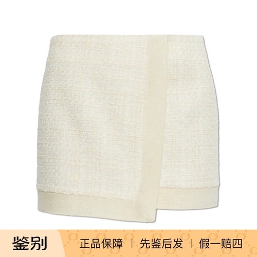 巴尔曼26春夏拉链A字半身裙
