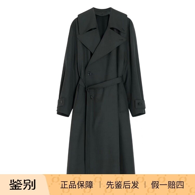 Lemaire深灰色长款女士风衣