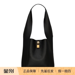 代购 25秋冬黑色女士徽标锁扣单肩手提包正品 773686 Laurent Saint
