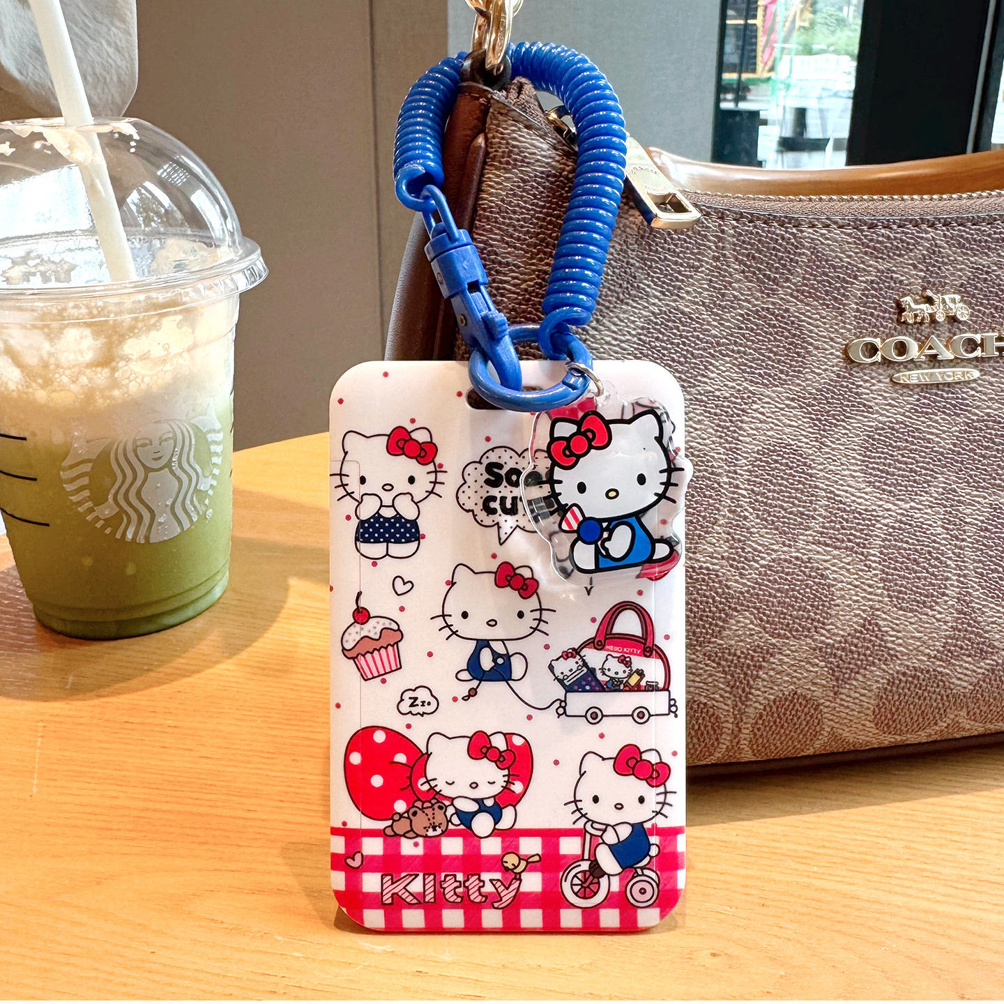 kitty猫可爱卡通卡套学生饭卡水卡校园卡门禁公交地铁防丢挂绳女