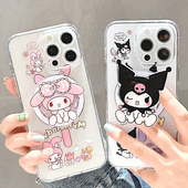 pro 手机壳 支架苹果16promax适用iPhone16plus全包保护套15磁吸气囊12伸缩13 max可爱卡通防摔软壳14