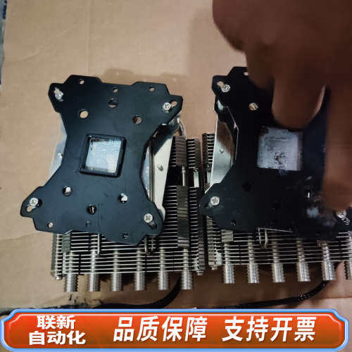 联新设备利民六热管itx超薄散热器 APX100风扇 775主板拆下