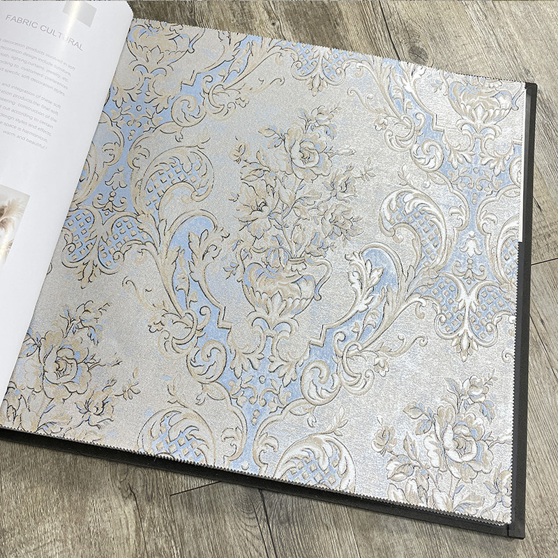 高档无缝墙布 质感精致典雅花型壁布 全屋定制家用装修客厅卧室i