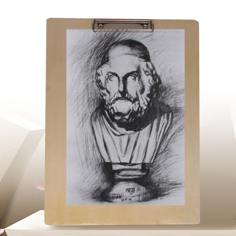 素描绘画8k木板速写板素描美术绘画写生画板木质画夹垫板厚绘图8
