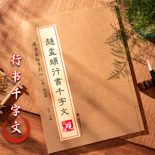 赵孟俯行书字帖千字文洛神赋赵孟頫原贴原碑练字帖 简体旁注 赵体碑帖书法放大临摹书法技法笔画解析毛笔成人字帖前后赤壁赋道德经