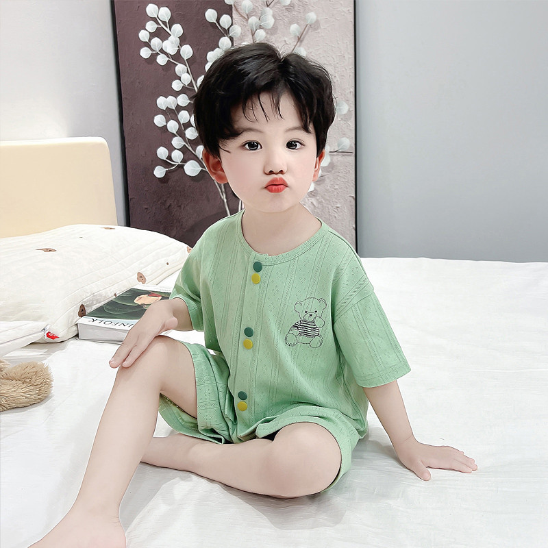 男童睡衣夏季纯棉空调服
