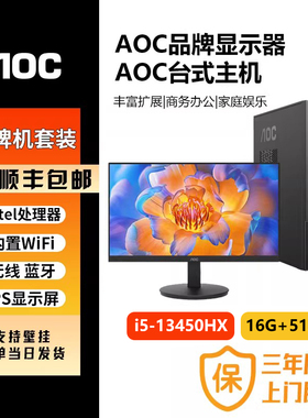 AOC荣光D07T200品牌台式电脑整机主机办公酷睿i5处理器I5-13450HX