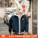 兔先森冬季 夹克保暖外套棉袄 复古户外休闲两面穿加绒加厚棉衣男装