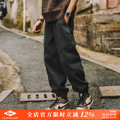 裤 哈伦裤 春秋季 兔先森日系复古工装 宽松束脚裤 男大码 潮流休闲裤 子