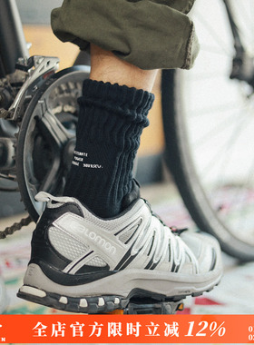 兔先森 “堆积感”街头运动黑色棉毛巾底毛圈长袜CityBoy加厚袜子