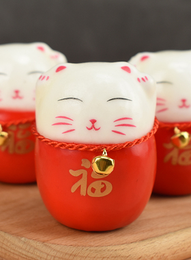 花艺泡沫招财猫年宵花插花装饰