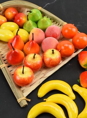 仿真小水果蔬菜模型 迷你假水果摆设装饰幼儿园认知玩具教具道具