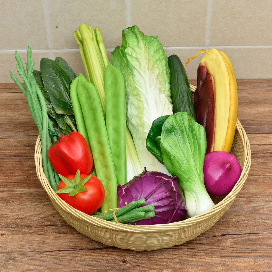 仿真蔬菜模型 pu青菜生菜黄瓜假蔬菜橱柜装饰仿真菜摆设假菜摆件