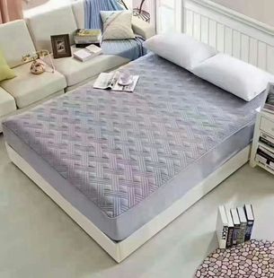 纯棉夹棉床笠单件加厚床套全包防尘床罩全棉床垫保护罩新款360度