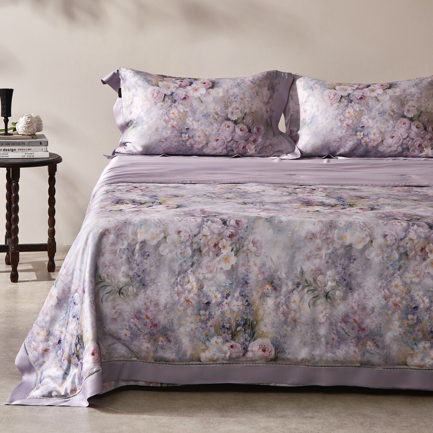 兰精天丝桑蚕丝夏被凉感裸睡可水洗空调薄被小月绸真丝印花夏凉被