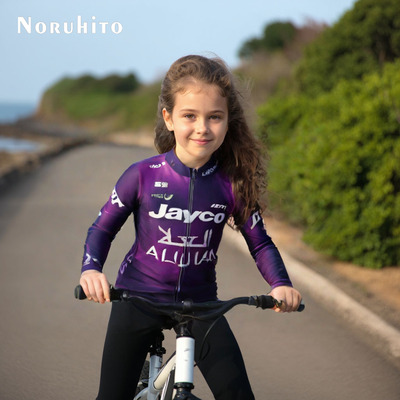 2025环法车队版儿童骑行服UAE长袖UAE车衣JAYCO巴林自行车服ALULA