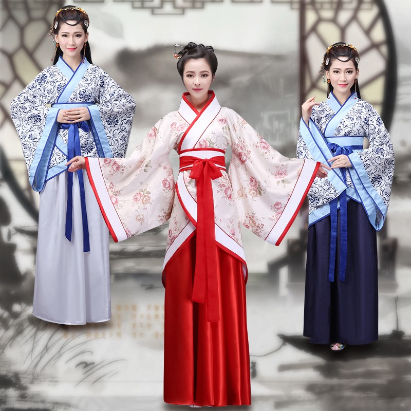 汉服女 杜若刺绣花大袖衫齐腰襦裙 绿色古风舞蹈服古装 披帛发带在类目 女装/女士精品, 唐装/民族服装/舞台服装, 民族服装/舞台装中 - 来自Buy2taobao.com提供专业的淘宝代购服务