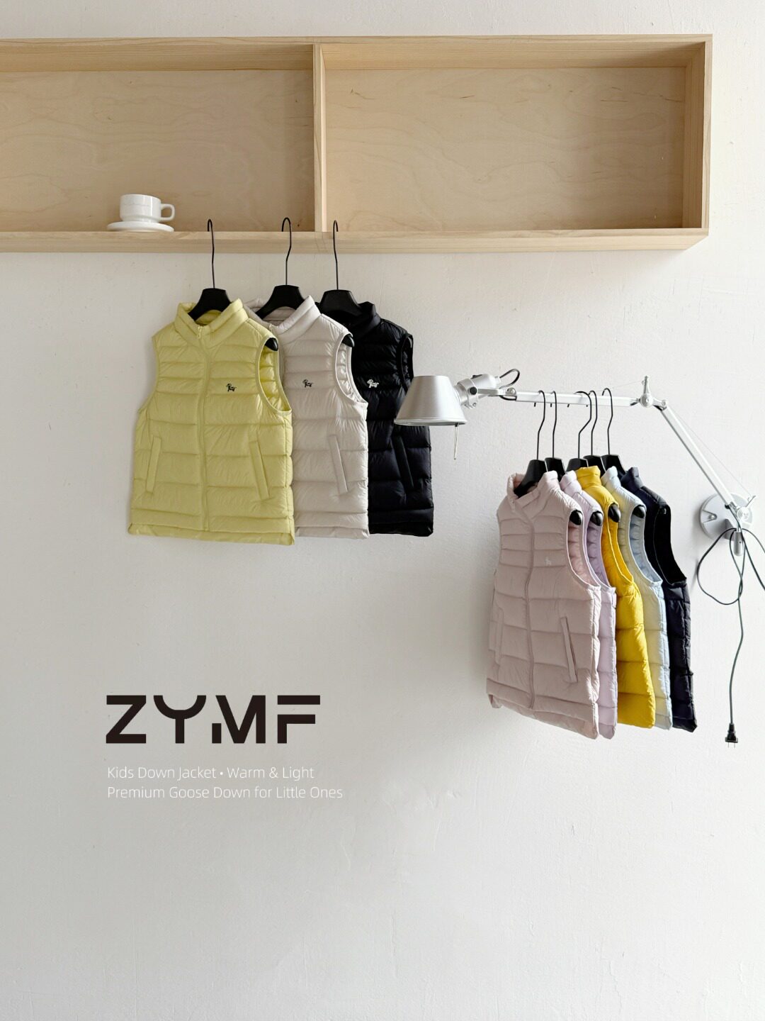 ZYMF2026冬季新款90白鸭绒羽绒马甲背心内胆校服神器流行排骨款式