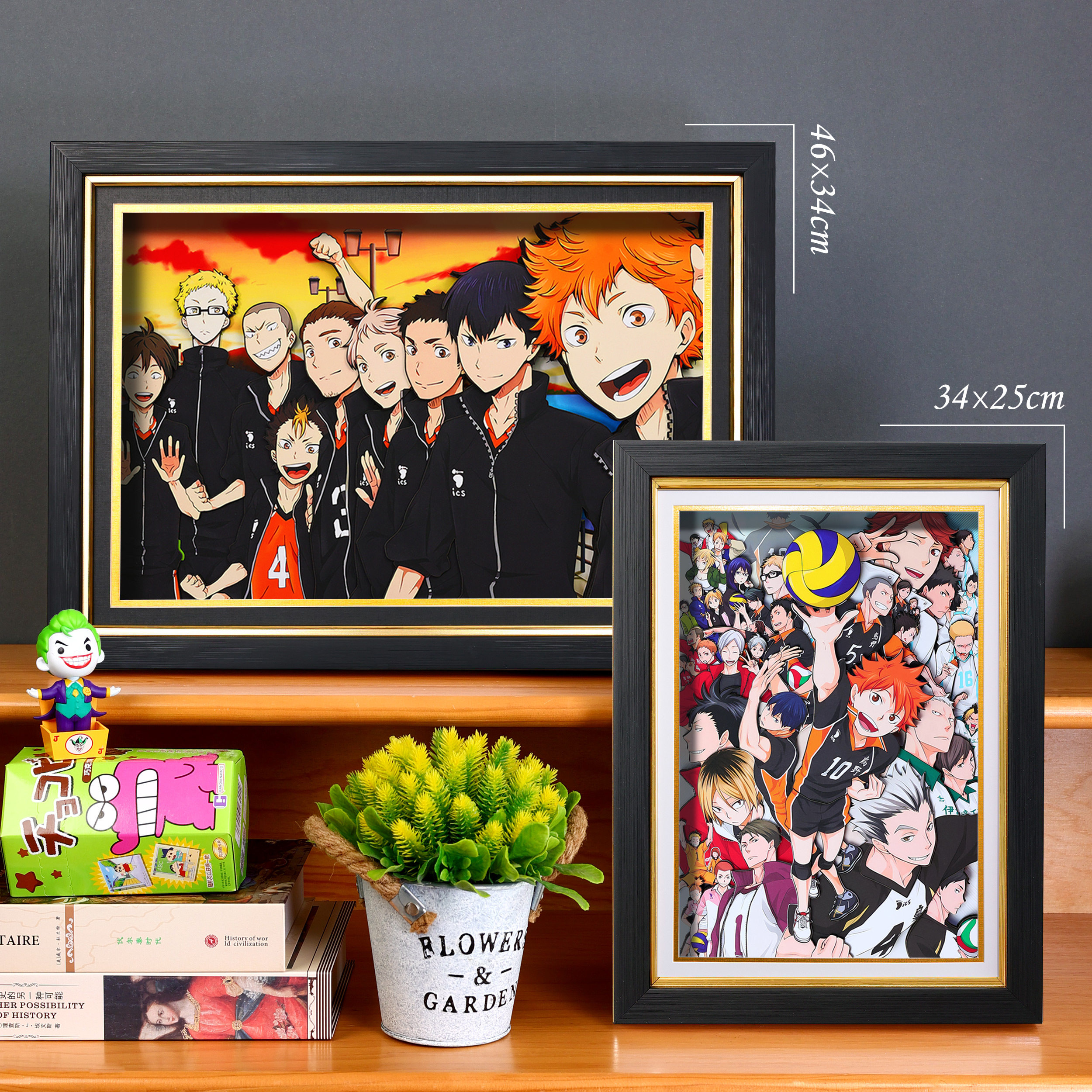 3D排球少年全家福手工立体画动漫周边手办摆件装饰挂画生日礼物