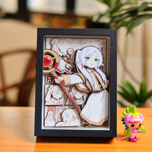 葬送的芙莉莲手工3D立体画山田钟人动漫周边手办摆台装饰挂画礼物