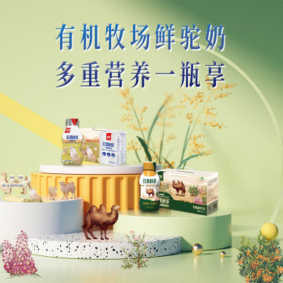 旺源有机鲜驼乳阿勒泰双峰骆驼奶