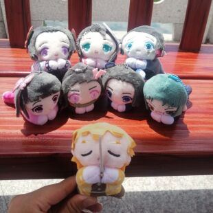 正版鬼灭之刃夹子毛绒公仔挂件弥豆子我妻善逸靖兔蝴蝶忍玩偶礼物