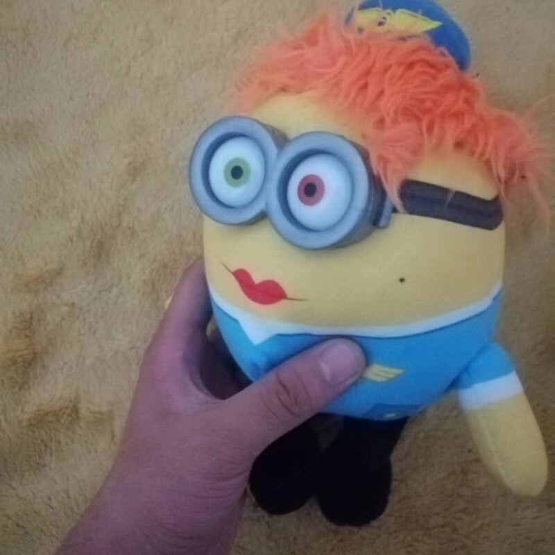 可爱卡通小黄人公仔毛绒抱枕卡尔梅尔玩具玩偶戴夫凯文布娃娃礼物