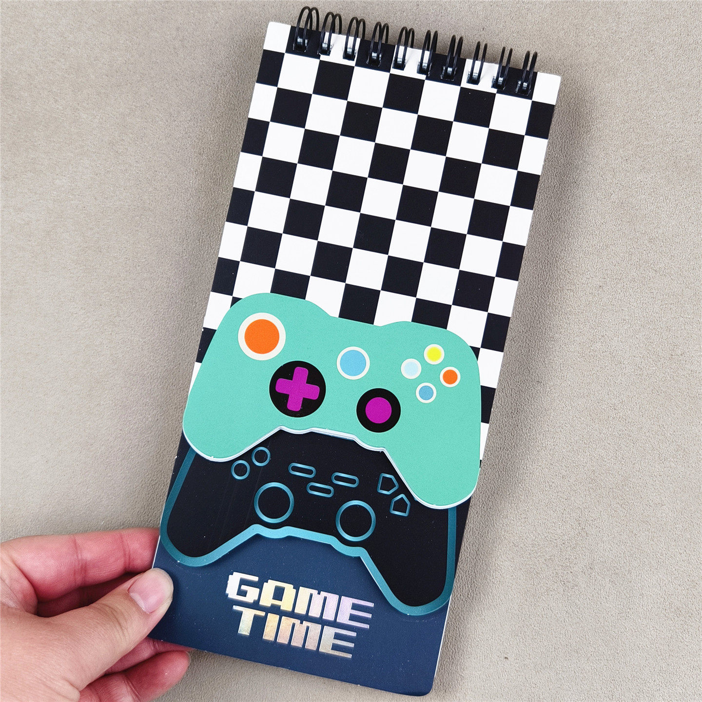 酷哦！外单游戏手柄线圈拍纸本笔记本 微瑕