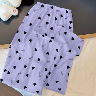 睡裤女长裤纯棉夏季裤子女士春秋款大码可外穿家居裤女款2026新款