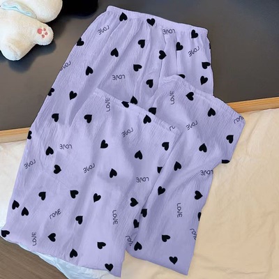 柔软云朵棉睡裤女长裤夏季裤大码