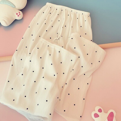 云朵棉长裤睡裤女春秋直筒裤夏季