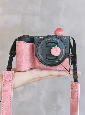 适用于索尼zve10二代保护套 zv1m2皮壳zv1f相机包A5000A5100A6000