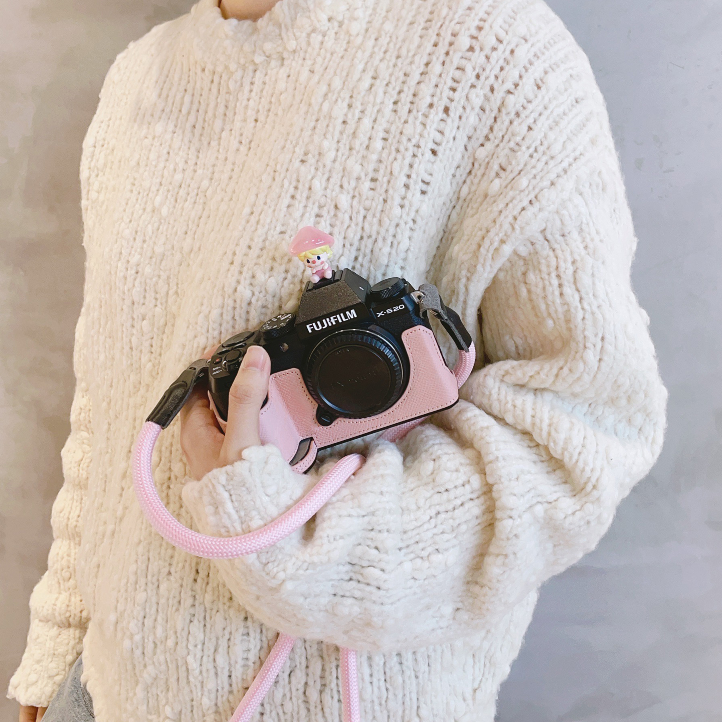 富士XS20真皮底座相机保护套