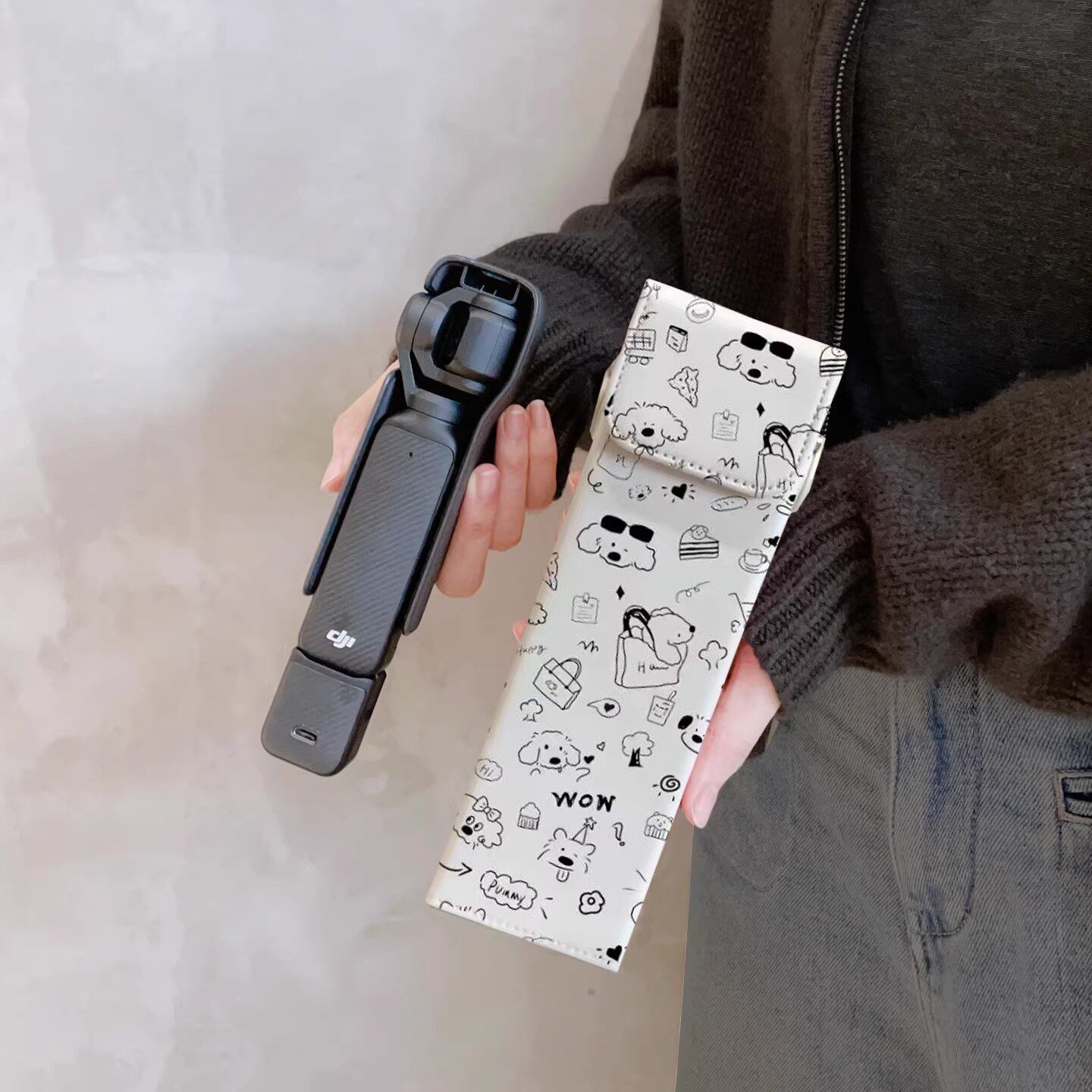 适用dji大疆pocket3配件便携 斜挎防水相机包 云台保护壳收纳包