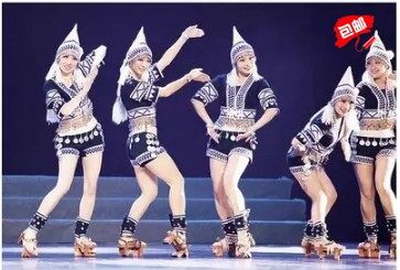 桃李杯舞蹈哈尼族哀牢回响民族舞蹈女装舞台演出服装专业定做