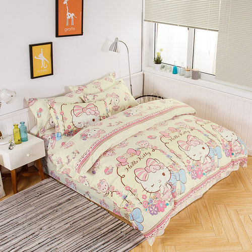 全棉单双人床学生加厚全棉被套