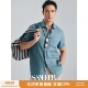 南法夏季 衬衫 高档舒适透气雨露亚麻 休闲短袖 DAH474 百搭男士