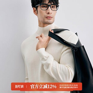 高领毛衣羊毛衫 冬季 厚款 可机洗美丽诺羊毛 DAZ734 商务通勤百搭